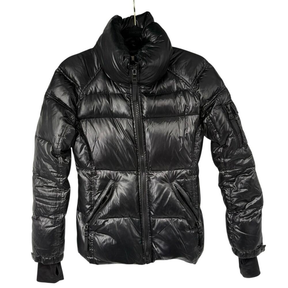 SAM. Freestyle Down Puffer Jacket Black Womens S Down Filled